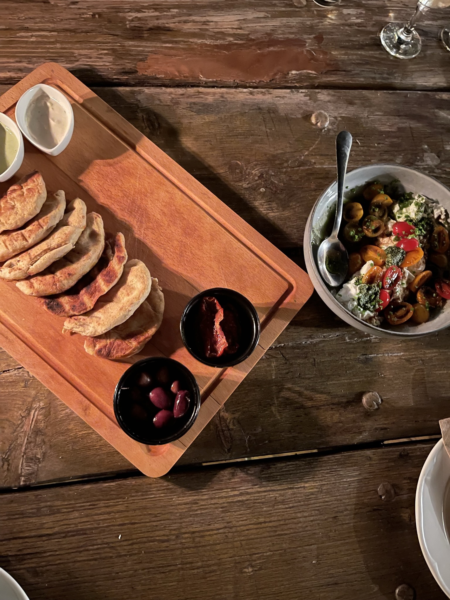 A plate from the kitchen